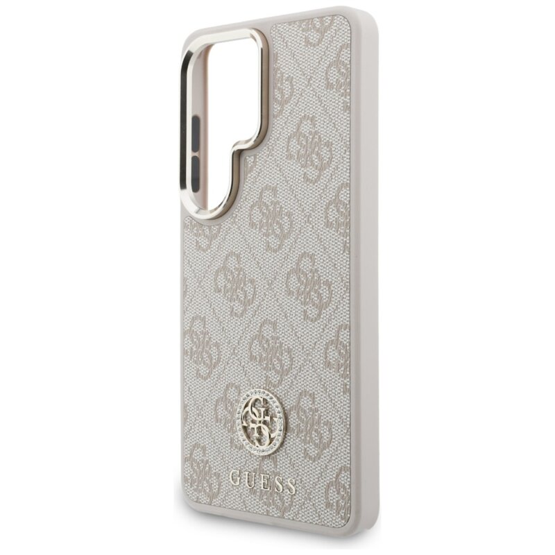 Husa originala Guess Samsung Galaxy S26 Ultra 4G Big Rhinestone Triangle Strap MagSafe, roz, GUHMS26LP4G4DCSP