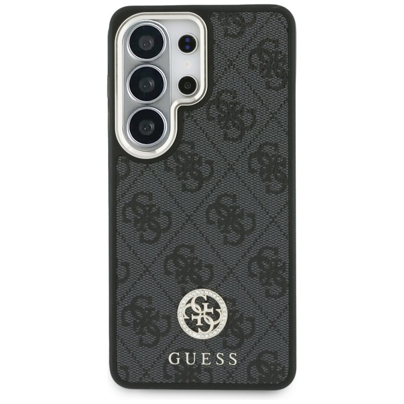 Husa originala Guess Samsung Galaxy S26 Ultra 4G Big Rhinestone Triangle Strap MagSafe, negru, GUHMS26LP4G4DCSK