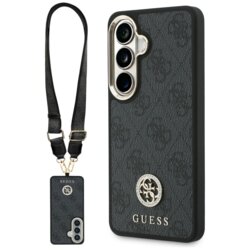 Husa originala Guess Samsung Galaxy S26 4G Big Rhinestone Triangle Strap , negru, GUHMS26SP4G4DCSK