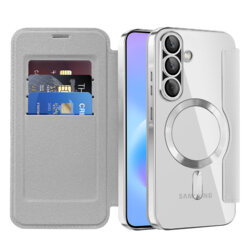 Husa Samsung Galaxy A57 5G Techsuit SmartMag Book Case, gri