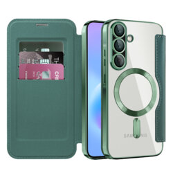 Husa Samsung Galaxy A57 5G Techsuit SmartMag Book Case, verde