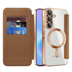 Husa Samsung Galaxy A57 5G Techsuit SmartMag Book Case, maro