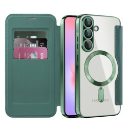 Husa Samsung Galaxy A37 5G Techsuit SmartMag Book Case, verde