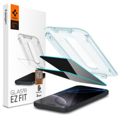 [Pachet 2x] Folie iPhone 16 Pro Max Spigen Glas.tR EZ Fit, privacy