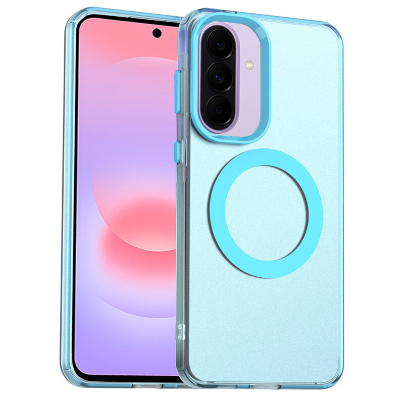 Husa Samsung Galaxy A37 5G Techsuit CandyCase MagSafe, albastru