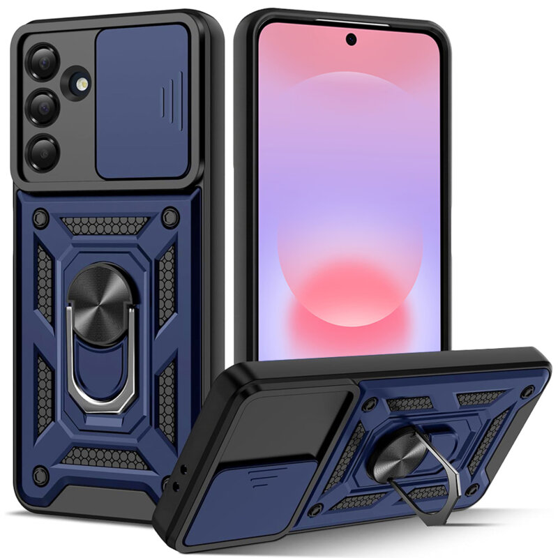 Husa Samsung Galaxy A37 5G protectie camera Techsuit CamShield Series, albastru