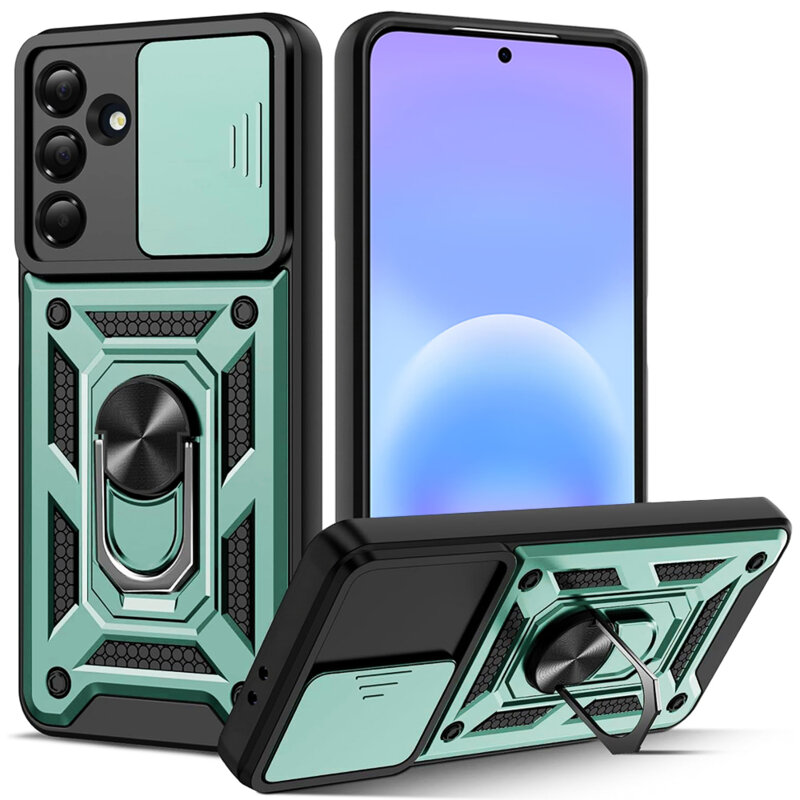 Husa Samsung Galaxy A57 5G protectie camera Techsuit CamShield Series, verde
