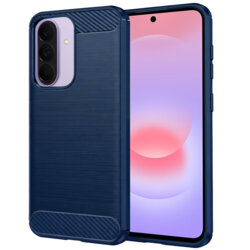 Husa Samsung Galaxy A37 5G Techsuit Carbon Silicone, albastru