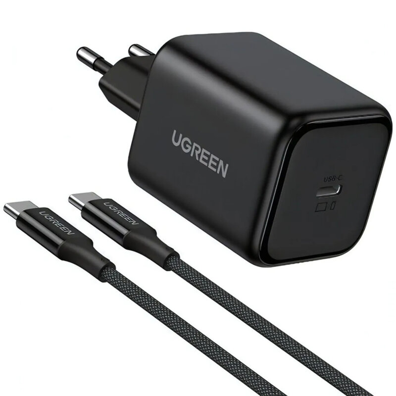 Incarcator USB-C, GaN, Fast Charge Ugreen, 45W, negru, 65054