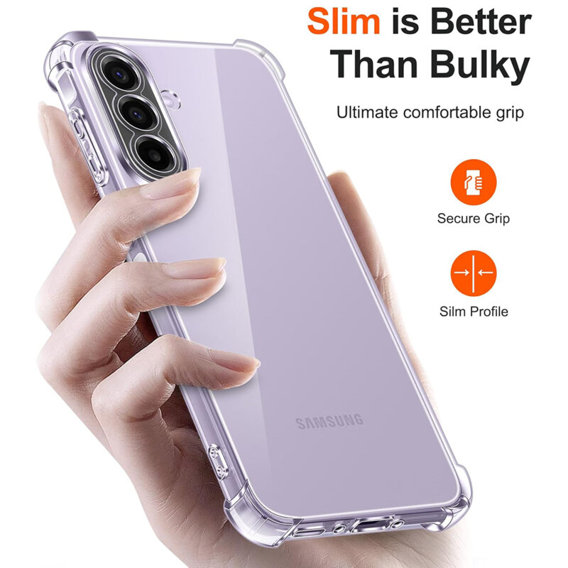 Husa Samsung Galaxy A37 5G Techsuit Shockproof Clear Silicone, transparenta