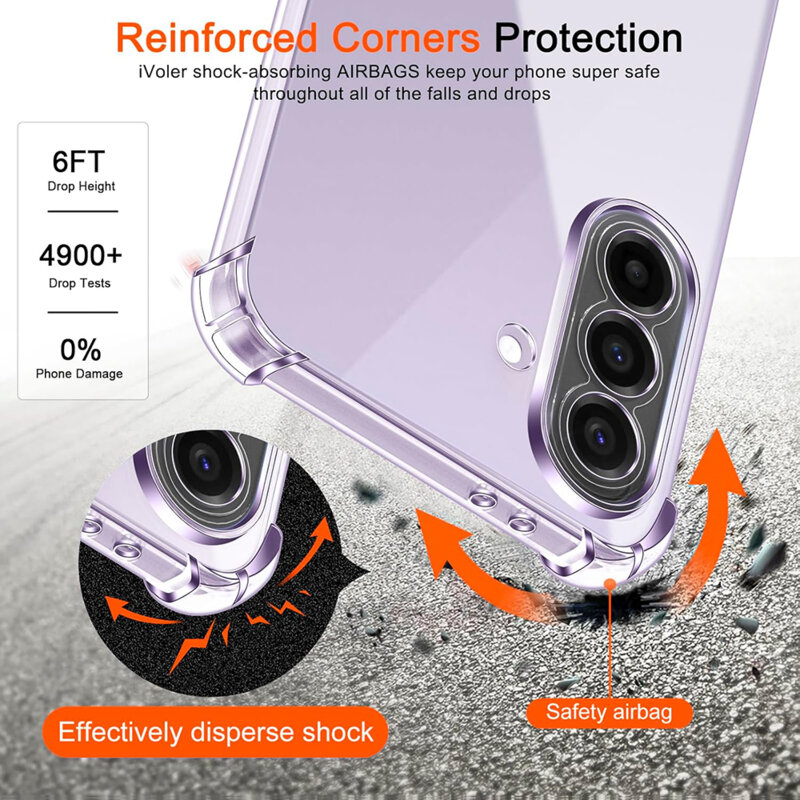 Husa Samsung Galaxy A37 5G Techsuit Shockproof Clear Silicone, transparenta