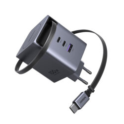 Incarcator priza GaN USB, 3x Type-C Ugreen, 100W, gri, 65828