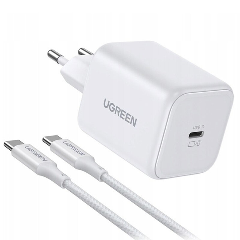 Incarcator USB-C, GaN, Fast Charge Ugreen, 45W, alb, 65055