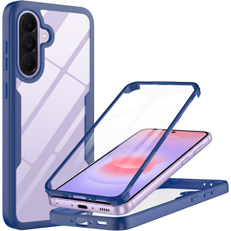 Husa 360° Samsung Galaxy A37 5G Techsuit ColorVerse, albastru