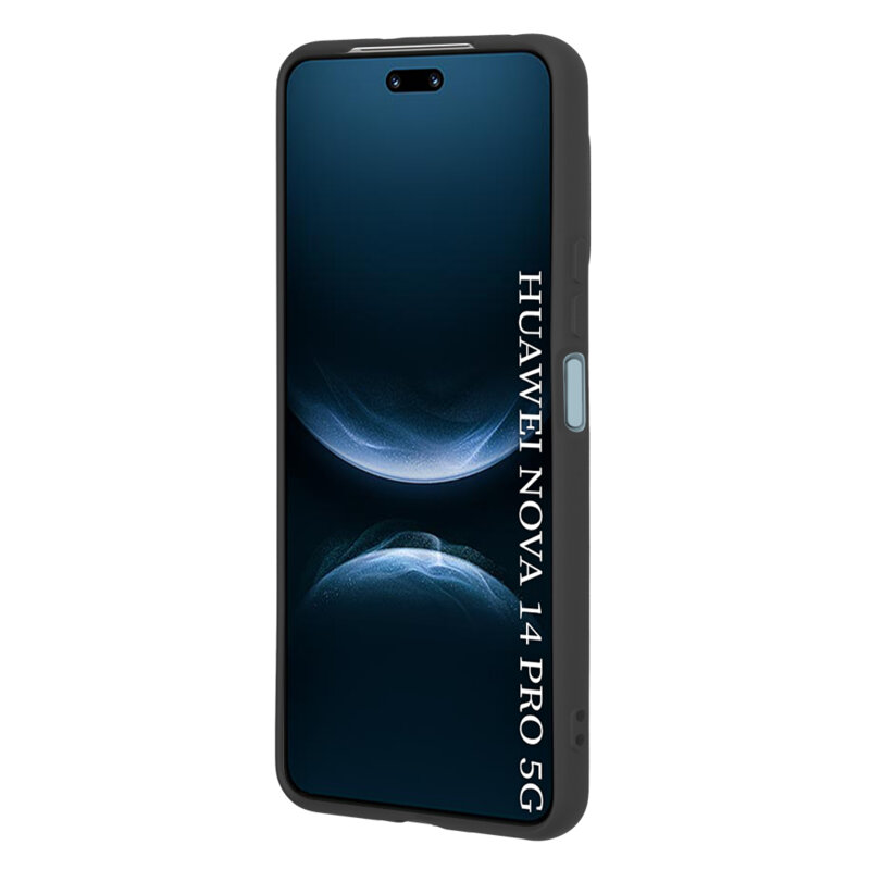 Husa silicon Huawei nova 14 Pro Techsuit SoftFlex, negru