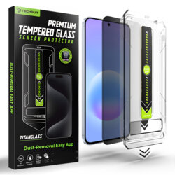 [Pachet 2x] Folie Samsung Galaxy A57 5G, deblocare prin amprenta, Techsuit TitanGlass CrystalHD, privacy