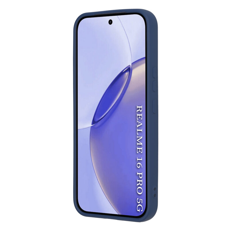 Husa silicon Realme 16 Pro Techsuit SoftFlex, bleumarin