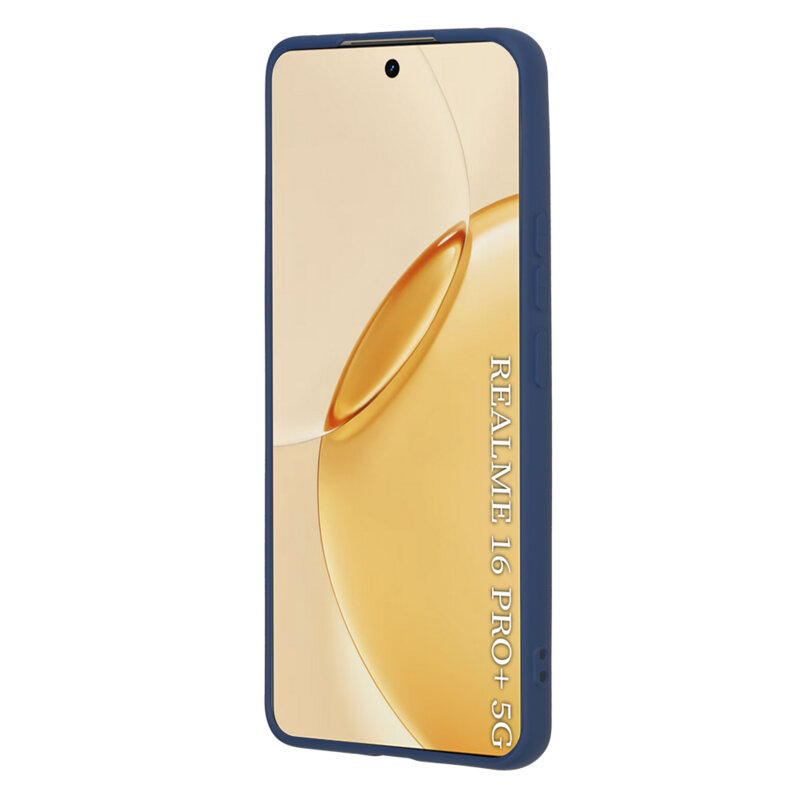 Husa silicon Realme 16 Pro+ Techsuit SoftFlex, bleumarin