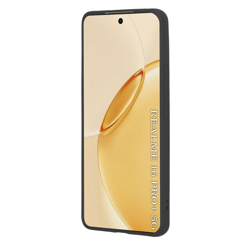 Husa silicon Realme 16 Pro+ Techsuit SoftFlex, negru