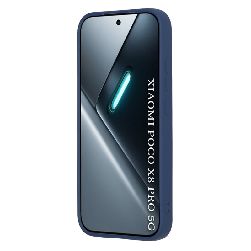 Husa silicon Xiaomi Poco X8 Pro Techsuit SoftFlex, bleumarin