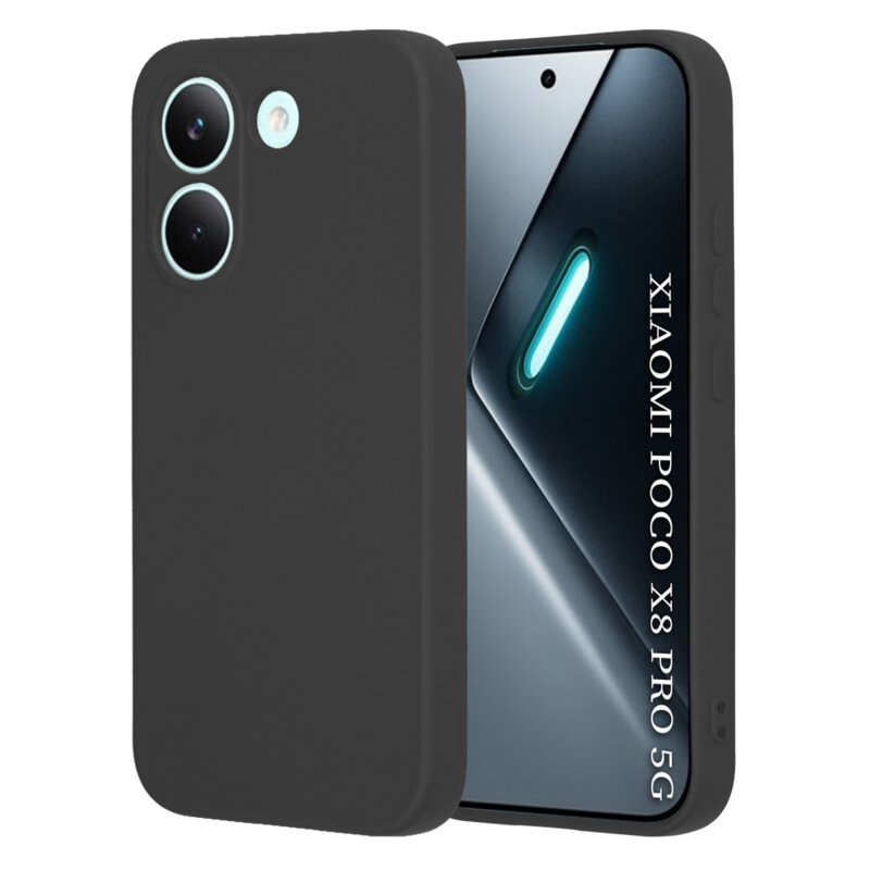 Husa silicon Xiaomi Poco X8 Pro Techsuit SoftFlex, negru
