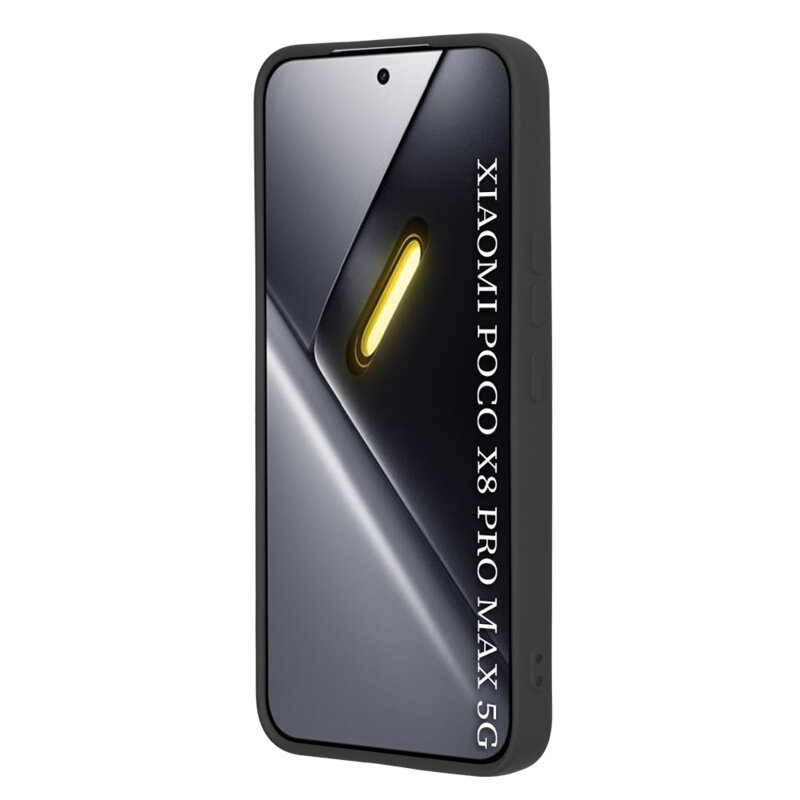 Husa silicon Xiaomi Poco X8 Pro Max Techsuit SoftFlex, negru
