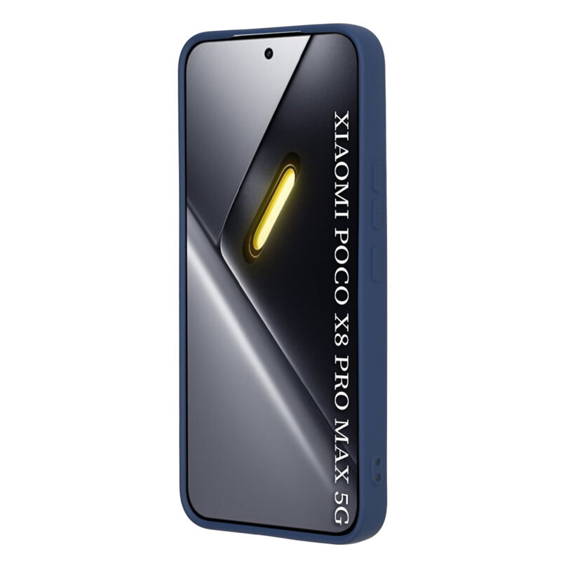 Husa silicon Xiaomi Poco X8 Pro Max Techsuit SoftFlex, bleumarin
