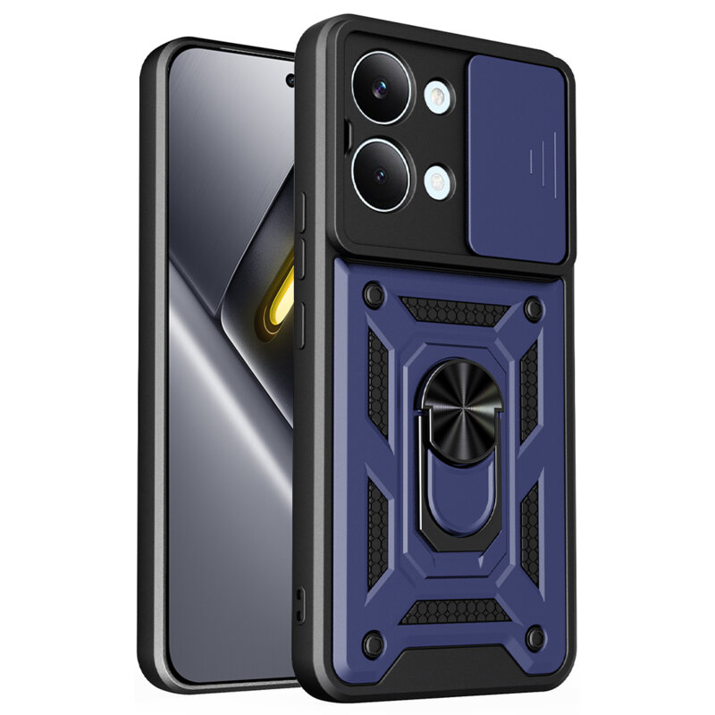 Husa Xiaomi Poco X8 Pro Max protectie camera Techsuit CamShield Series, albastru