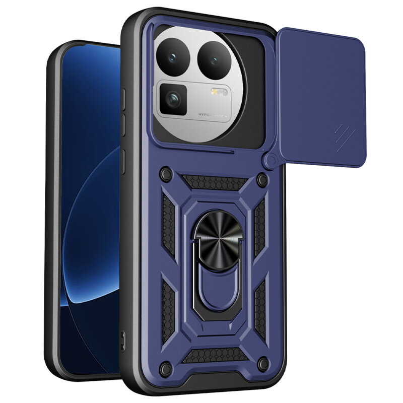 Husa Realme GT 8 Pro protectie camera Techsuit CamShield Series, albastru