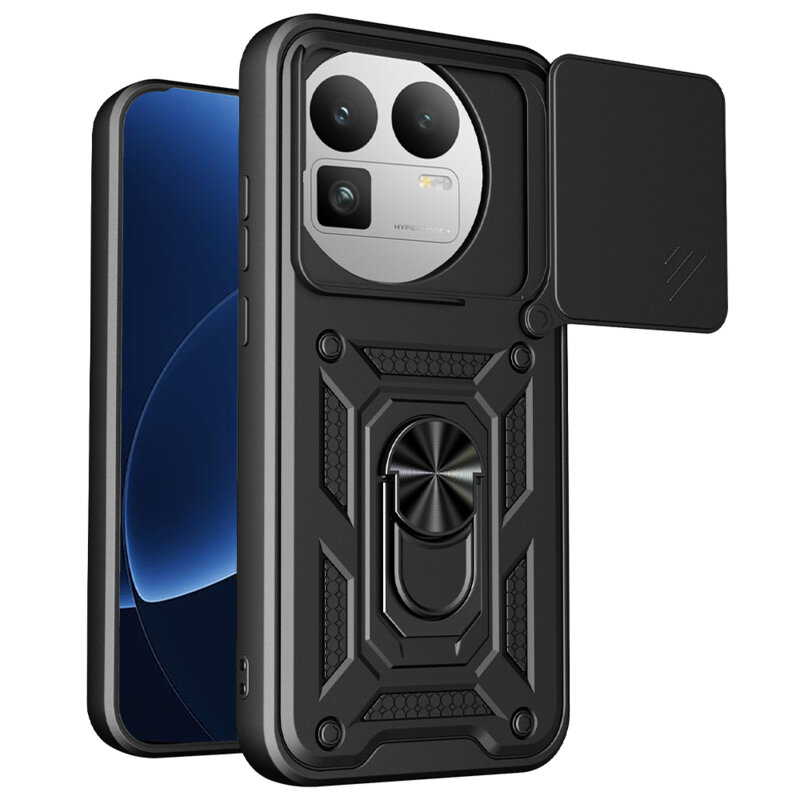 Husa Realme GT 8 Pro protectie camera Techsuit CamShield Series, negru