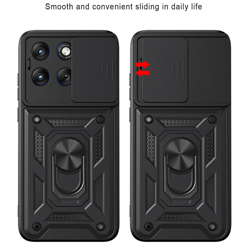 Husa Motorola Edge 70 Fusion protectie camera Techsuit CamShield Series, albastru