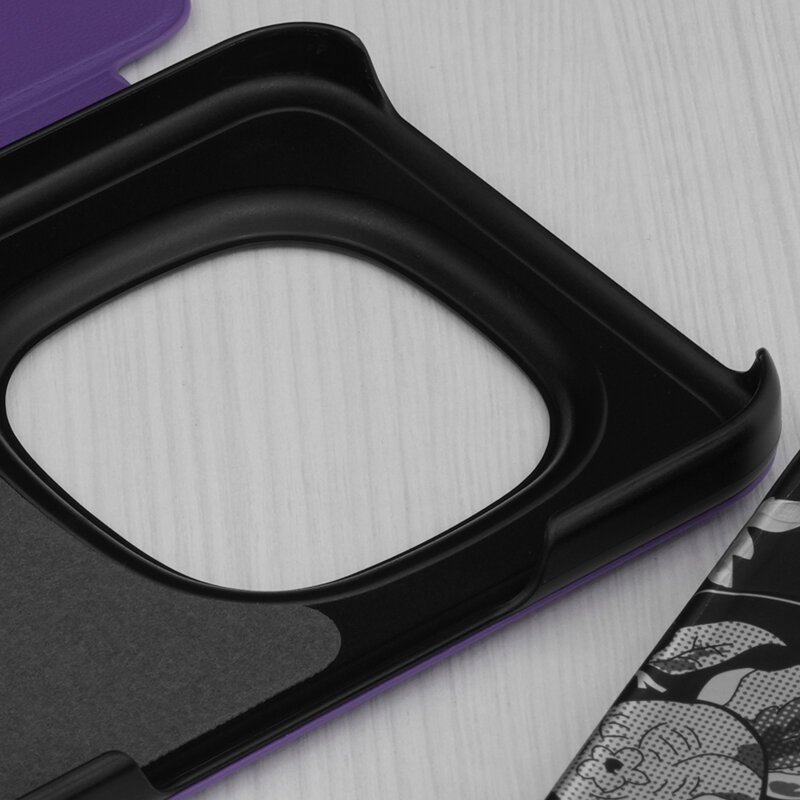 Husa Xiaomi Redmi Note 15 Pro+ 5G Eco Leather View flip tip carte, mov