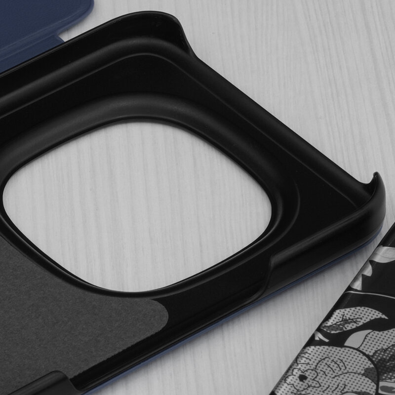 Husa Xiaomi Redmi Note 15 Pro+ 5G Eco Leather View flip tip carte, albastru