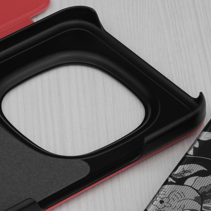 Husa Xiaomi Redmi Note 15 Pro+ 5G Eco Leather View flip tip carte, rosu