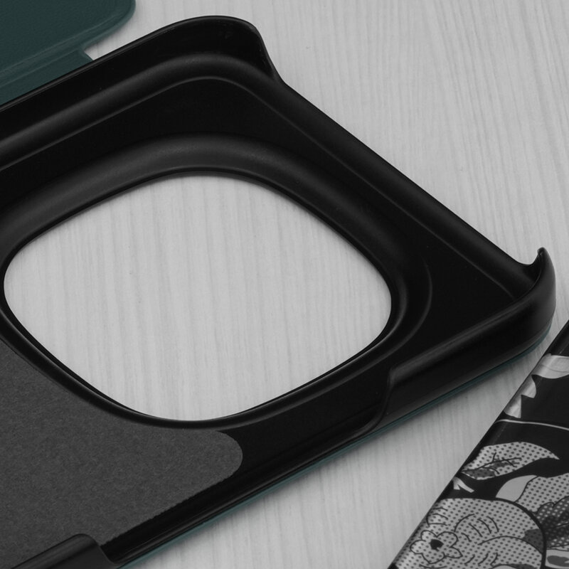 Husa Xiaomi Redmi Note 15 Pro+ 5G Eco Leather View flip tip carte, verde