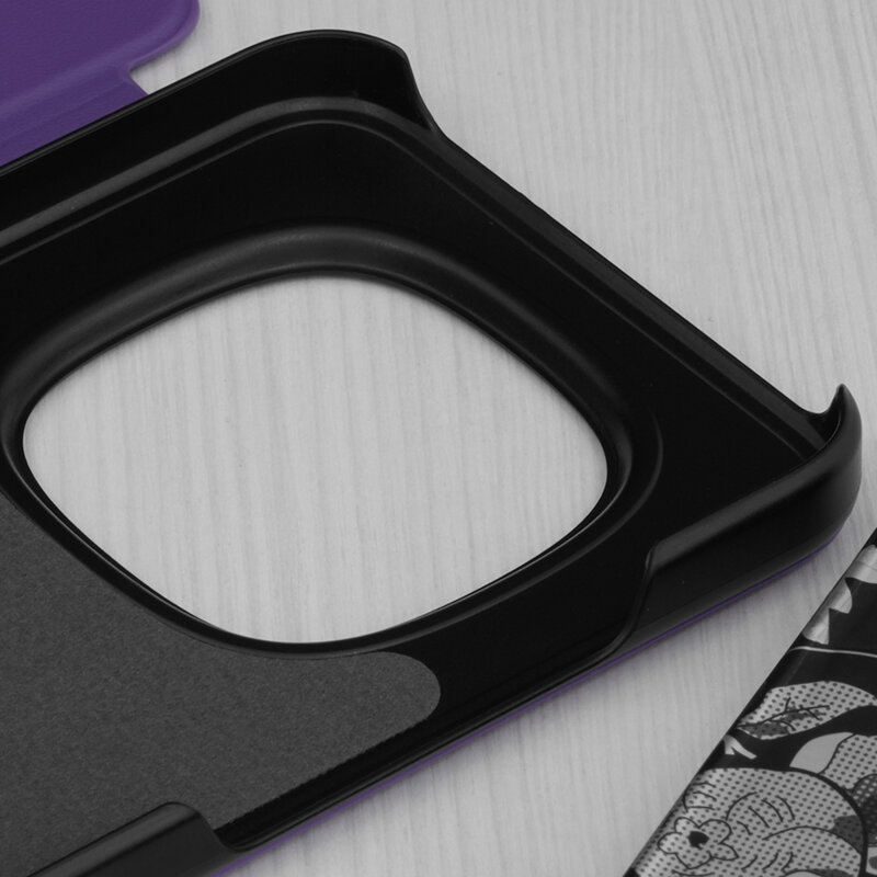 Husa Xiaomi Redmi Note 15 Pro 5G Eco Leather View flip tip carte, mov