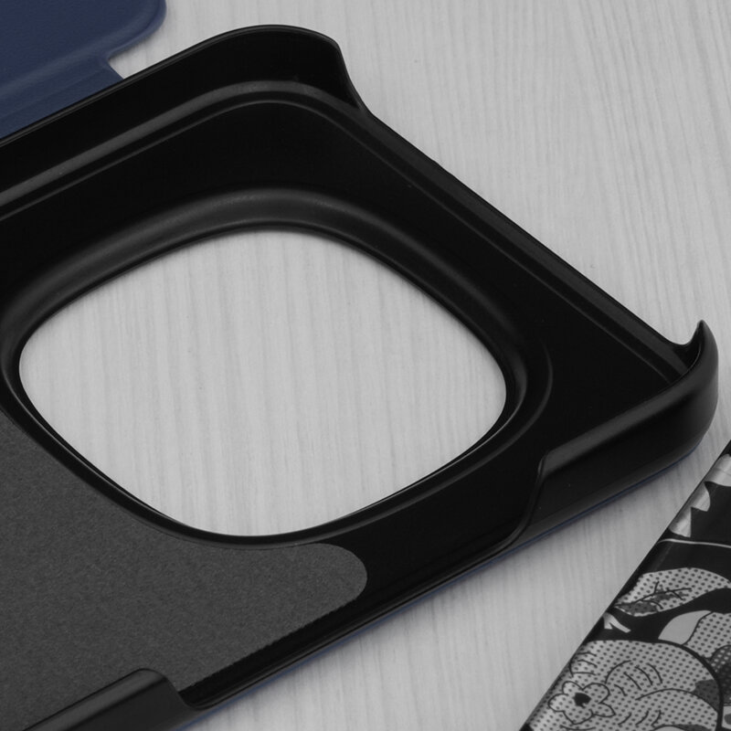 Husa Xiaomi Redmi Note 15 Pro 5G Eco Leather View flip tip carte, albastru