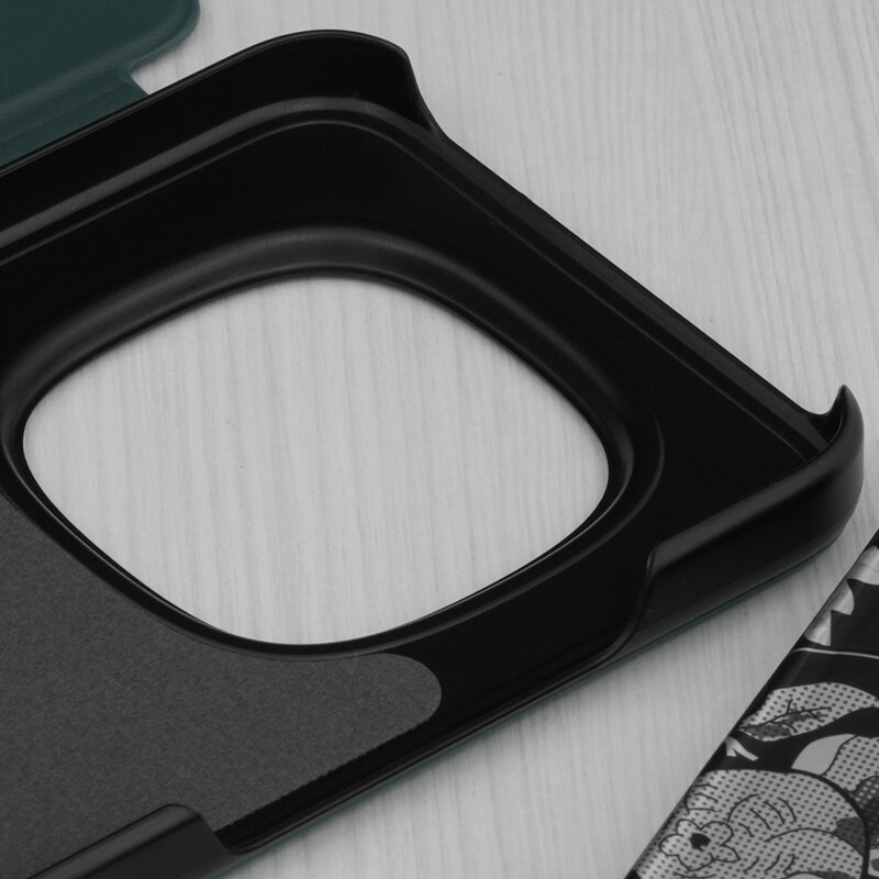 Husa Xiaomi Redmi Note 15 Pro 5G Eco Leather View flip tip carte, verde