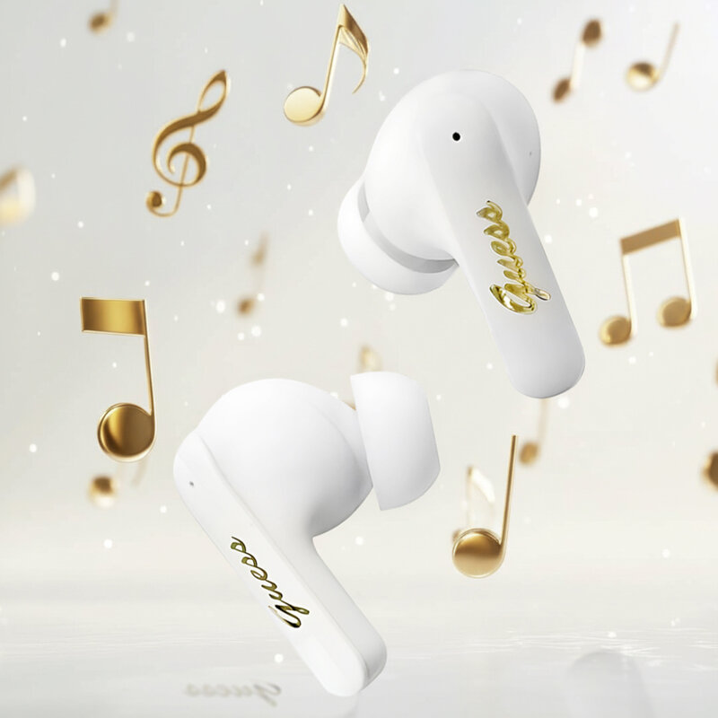 Casti Bluetooth Guess Script Metal Logo, negru, GUTWSX45PGSK