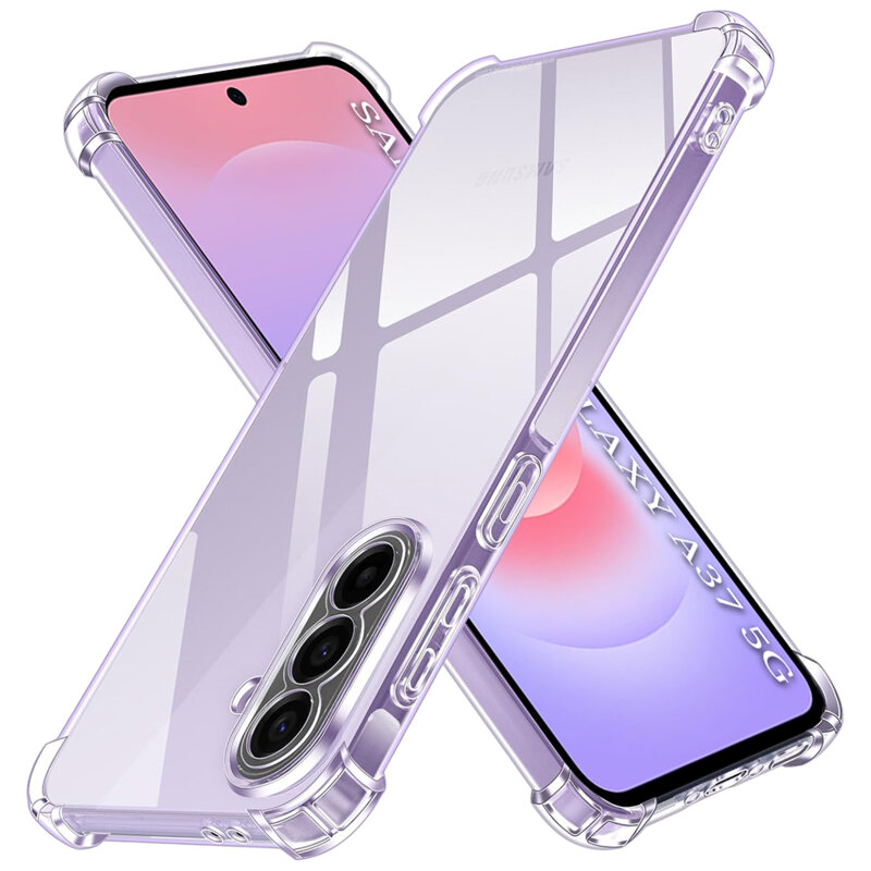 Husa Samsung Galaxy A37 5G Techsuit Shockproof Clear Silicone, transparenta