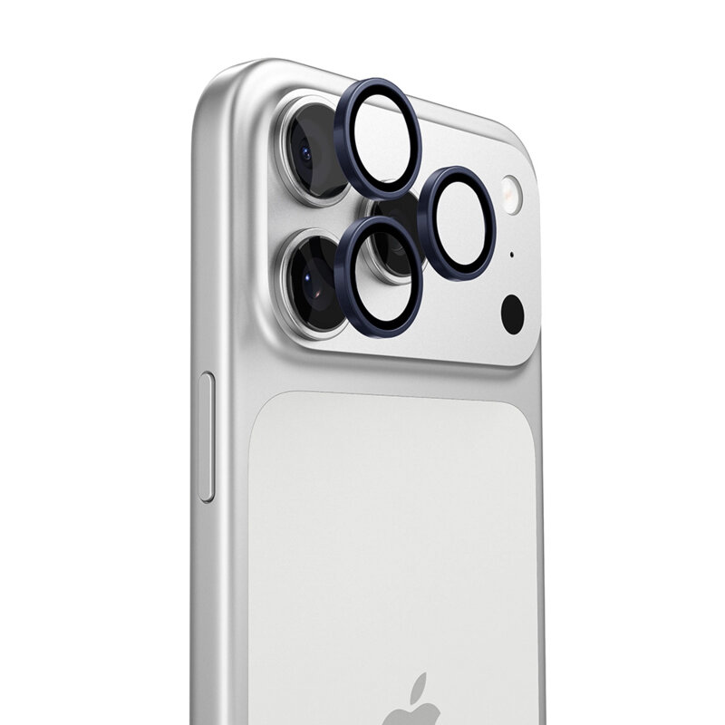 Folie camera iPhone 17 Pro Torras Lensguard Camera Protector, albastru