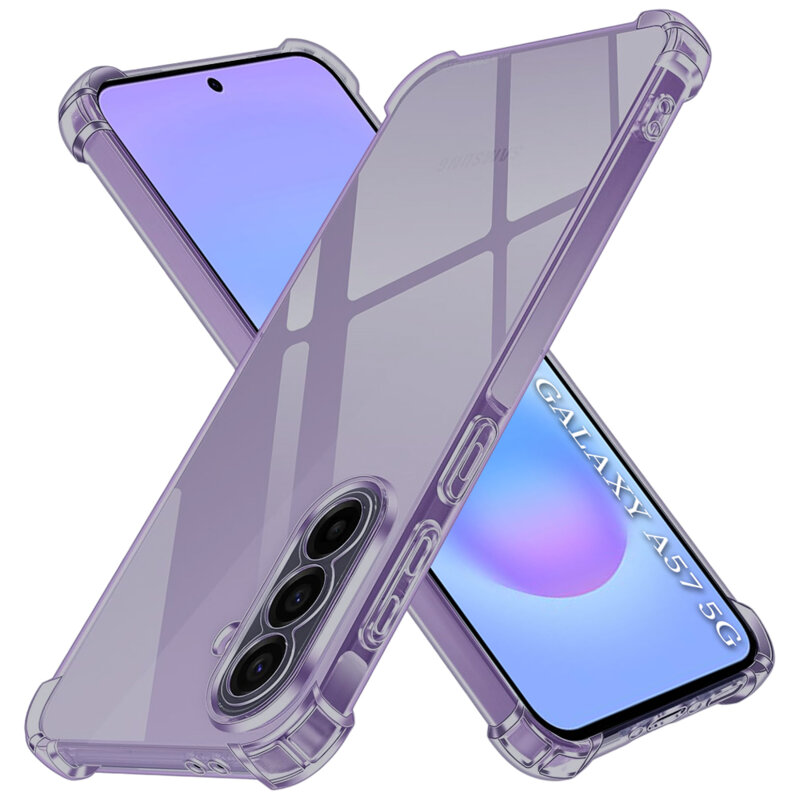 Husa Samsung Galaxy A57 5G Techsuit Shockproof Clear Silicone, fumuriu