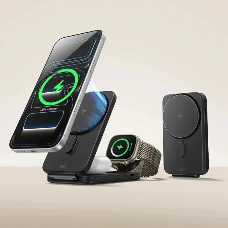 Statie de incarcare 3in1 cu adaptor MacBook ESR, 25W, 2C590