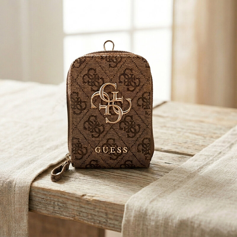 Lanyard telefon universal Guess 4G Metal Logo, maro, GUUCNKP4DGMW