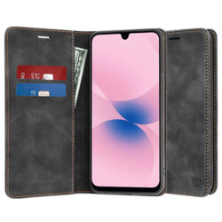 Husa piele Samsung Galaxy A27 5G Techsuit Confy Cover, negru