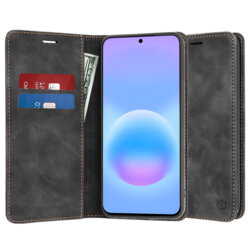 Husa piele Samsung Galaxy A57 5G Techsuit Confy Cover, negru