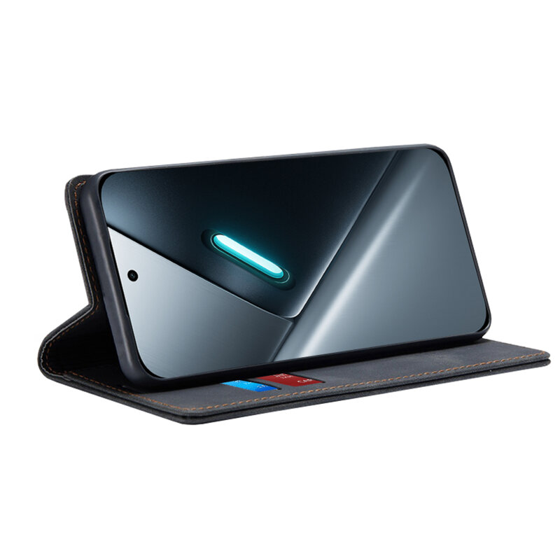 Husa piele Xiaomi Poco X8 Pro Techsuit Confy Cover, negru