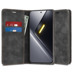 Husa piele Xiaomi Poco X8 Pro Max Techsuit Confy Cover, negru