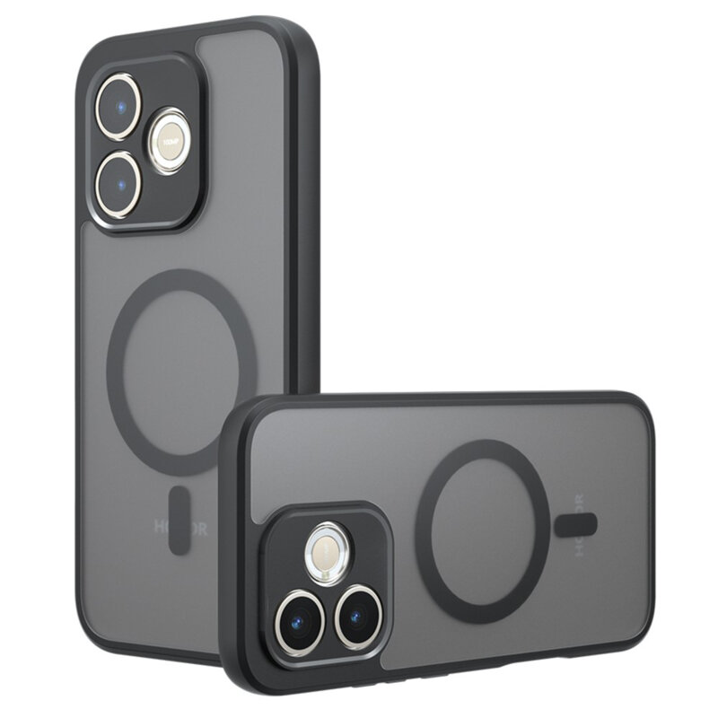 Husa Honor 600 Lite Techsuit PureFrost MagSafe, negru frost