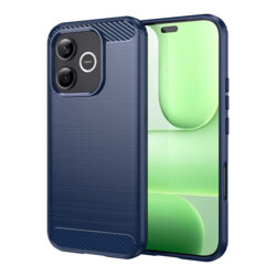 Husa Honor 600 Lite Techsuit Carbon Silicone, albastru